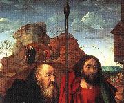 Sts Anthony and Thomas with Tommaso Portinari Hugo van der Goes